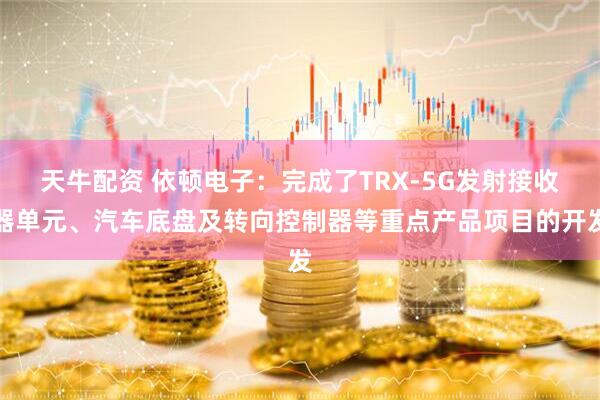 天牛配资 依顿电子：完成了TRX-5G发射接收器单元、汽车底盘及转向控制器等重点产品项目的开发