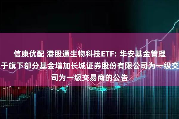 信康优配 港股通生物科技ETF: 华安基金管理有限公司关于旗下部分基金增加长城证券股份有限公司为一级交易商的公告